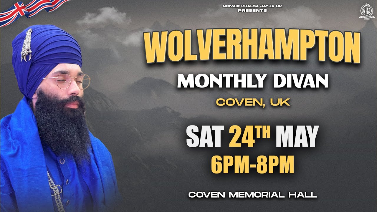 D-LIVE Monthly Divan | Wolverhampton, UK | 24 May 2025 | Bhai Harinder Singh Ji | NKJ