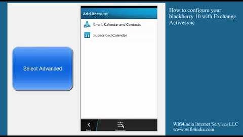 How to configure blackberry 10 with exchange activesync