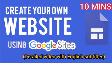 How to Make A Free Website on Google Sites explained in Kannada| English subtitles |NIKHISKILLTECH