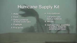 Hurricane Supply Kits | Tracking the Tropics Quick Tip