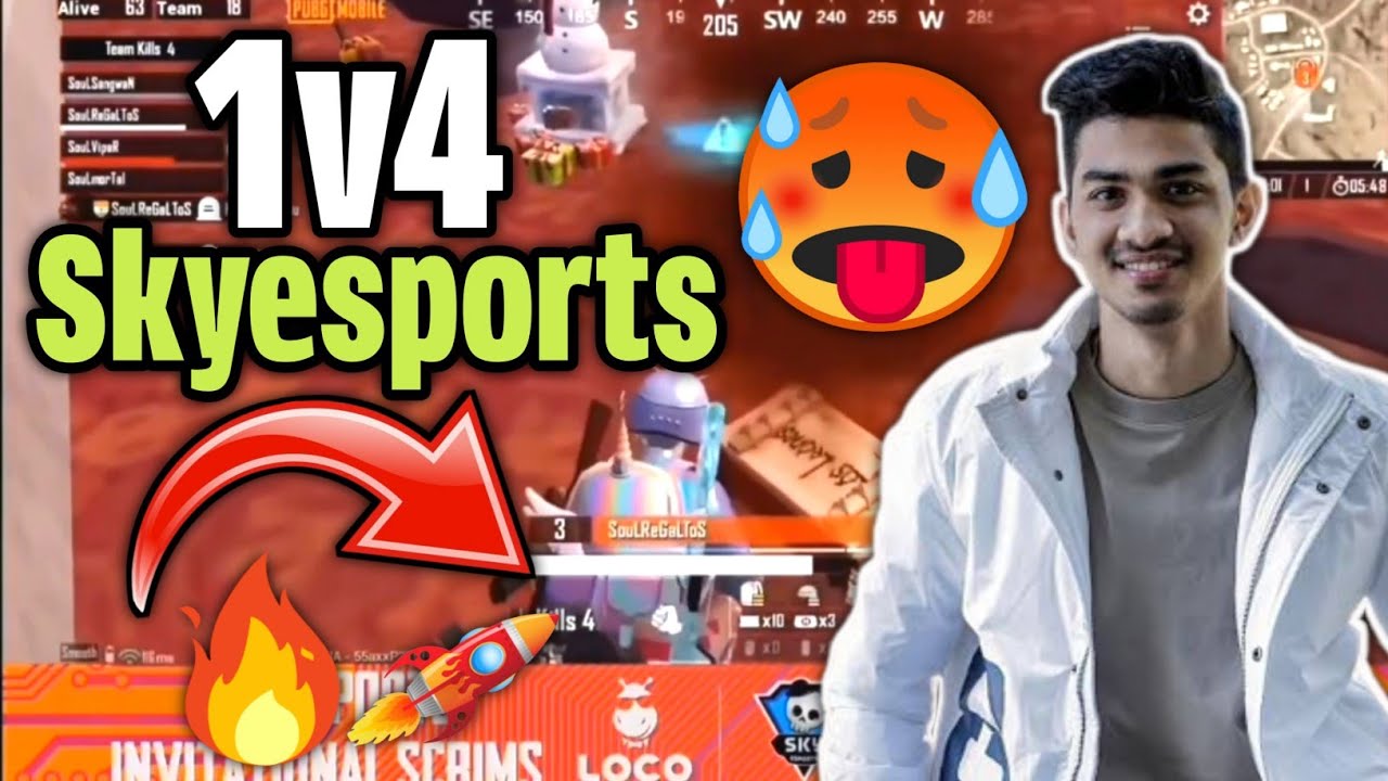 Soul Regaltos 1v4 Clutch in Skyesports🔥🔥| Caster Shocked by Regaltos