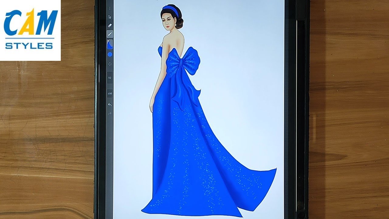 Digital Drawing | Fashion Illustration drawing - YouTube
