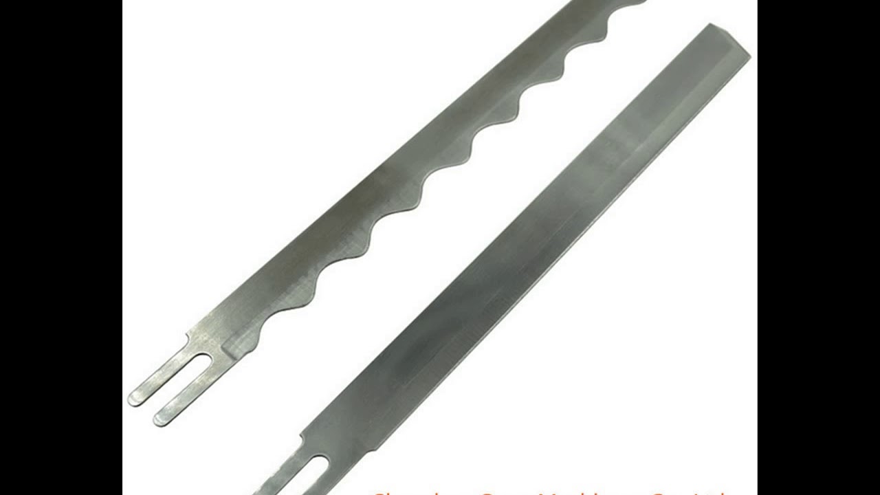 Eastman straight knife blades, wave knife blades YouTube