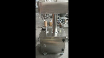 Semi auto paper composite can lid seaming machine