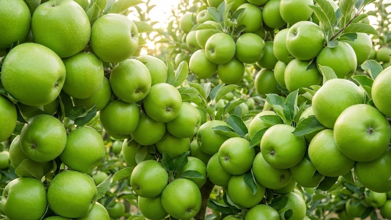 How Green Apples Are Grown – From Planting to Harvest | Giant & Abundant Green Apples