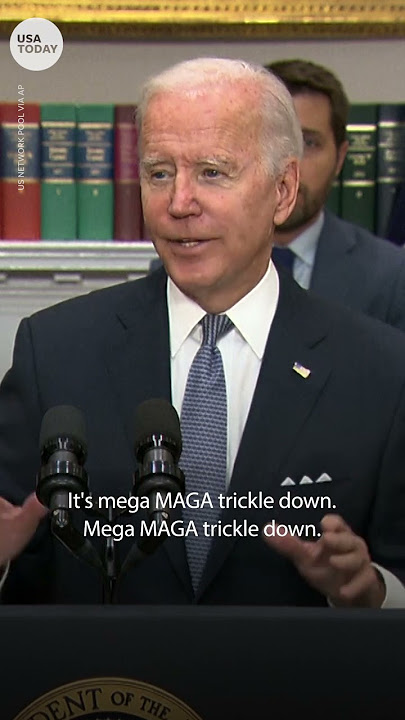 Biden on Republicans’ economic plan: ‘It’s mega MAGA trickle down’ | USA TODAY #Shorts