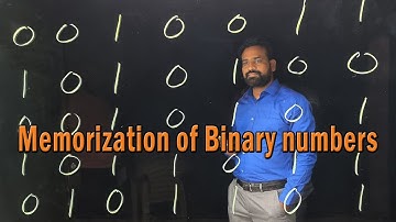 Memorization of Binary numbers