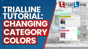 TrialLine Tutorial: Changing Category Colors - Timelines for Court