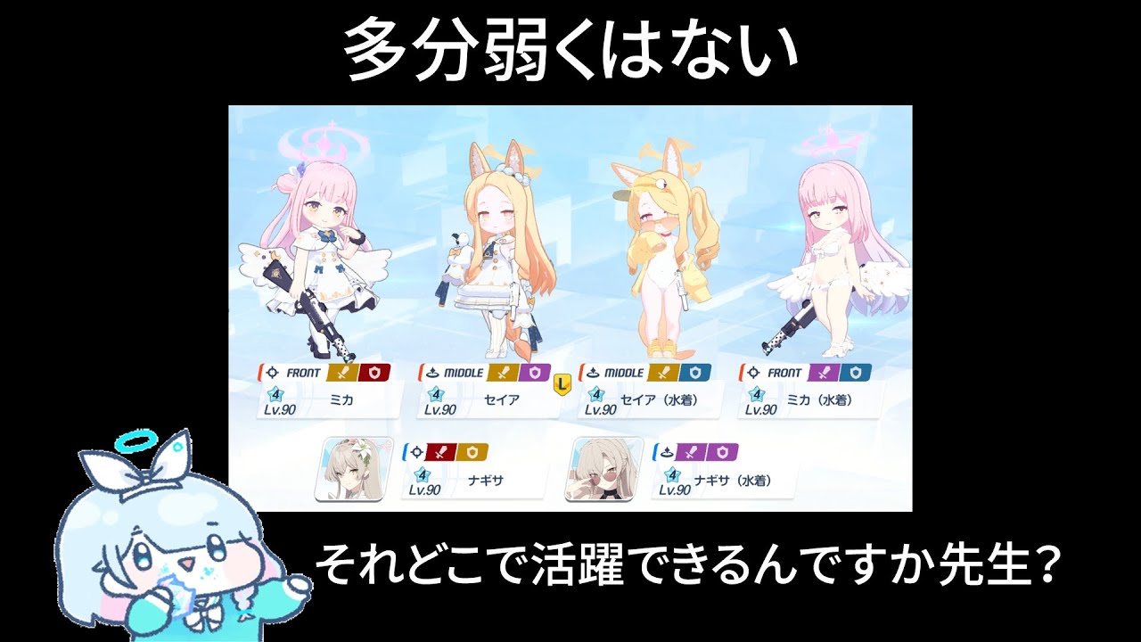 見た目美しさ120点最強ティーパーティー編成が完成しました【ブルアカ