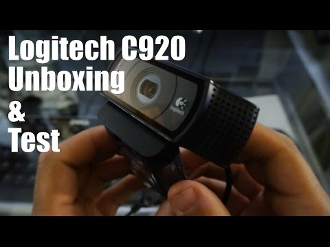 Logitech C920 HD Pro Webcam - Review, Unboxing, & Test - YouTube