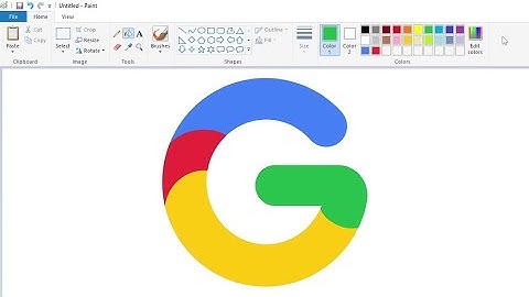 How to draw a variant Google logo using MS Paint | How to draw on your computer