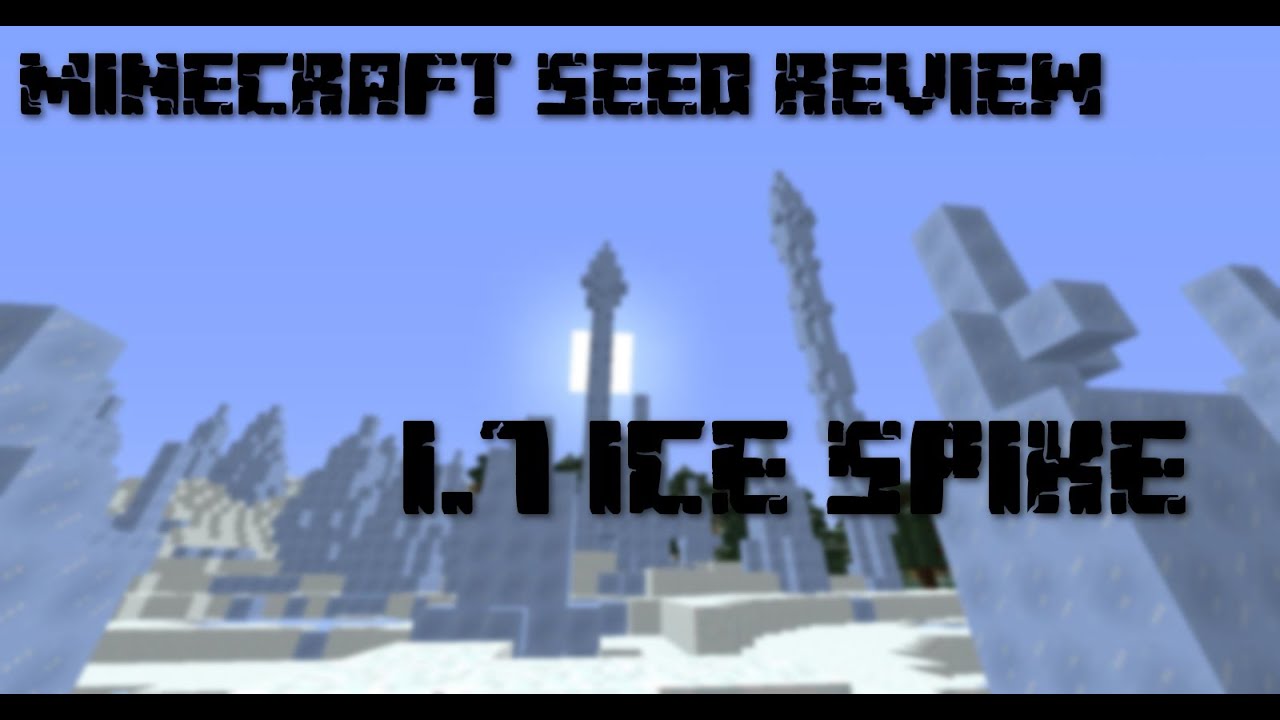 Minecraft Seed Review: 1.7 Ice Spike Biome - YouTube