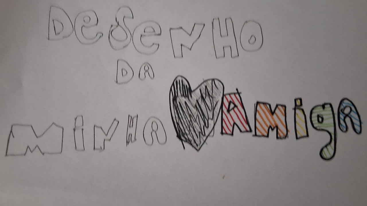 Desenhando minha amiga 