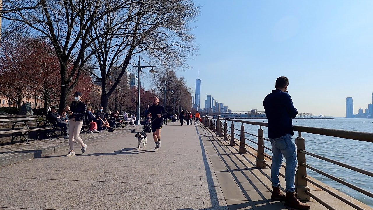 Hudson River Greenway Bike Path, NYC, Manhattan, West Side Bike Ride