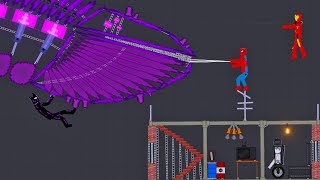 Avengers Vs Alien Creatures In People Playground 3