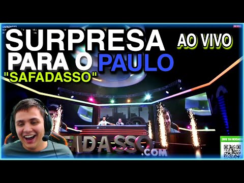 ?Paulinho o Loko PEGO de surpresa No programa SAFADASSO AO VIVO | ?  Criaram Uma Música Do Paulo