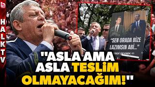 Yürekleri̇ Ti̇tretti̇ Özgür Özel, Ferdi Zeyrek Pankartını Kaldırıp Öyle Sözler Söyledi Ki Tarihi An