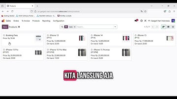 Eksplorasi Penggunaan ERP pada Odoo Modul Sales dan Inventory untuk Industri Retail Gadget 
