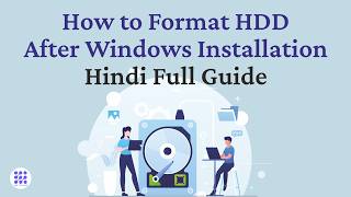 How to Format HDD After Windows Installation | Hindi Full Guide