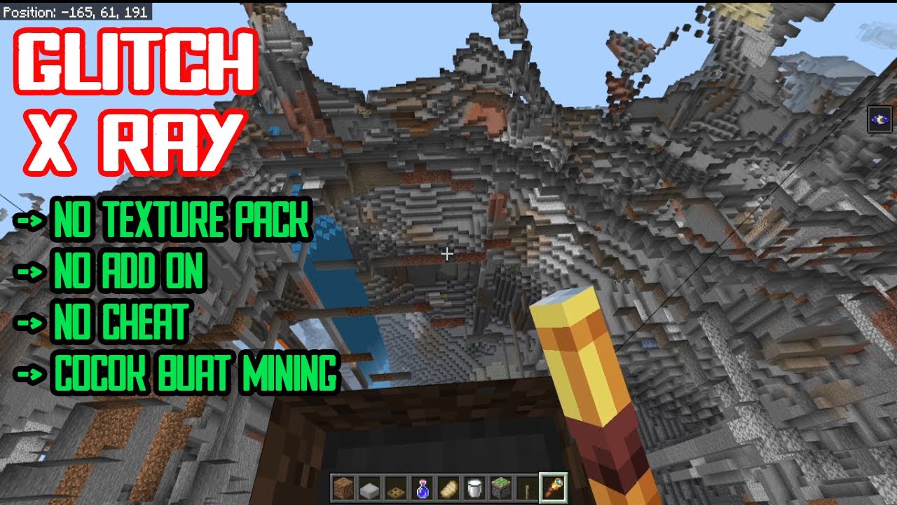 cara x ray di minecraft pocket edition tutorial minecraft (MCPE/Xbox