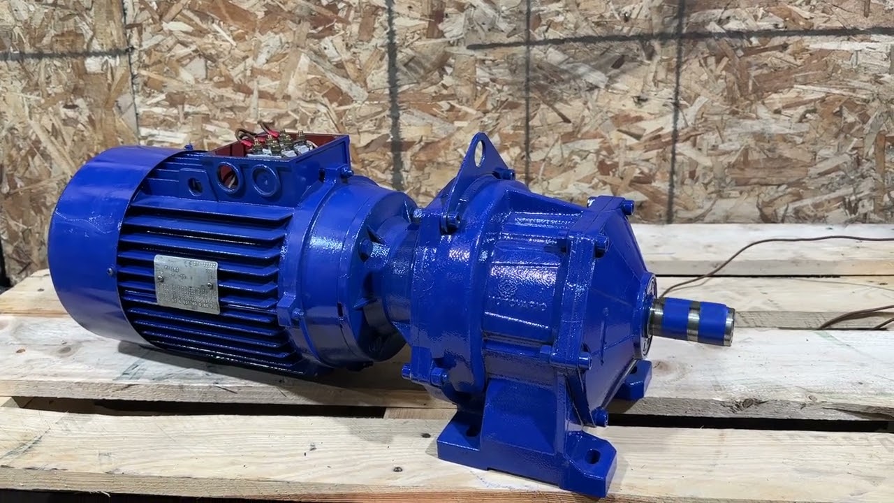 Motovario 4kW 3-Phase AC Electric Motor Gearbox Straight Gear Motor Reducer Drive