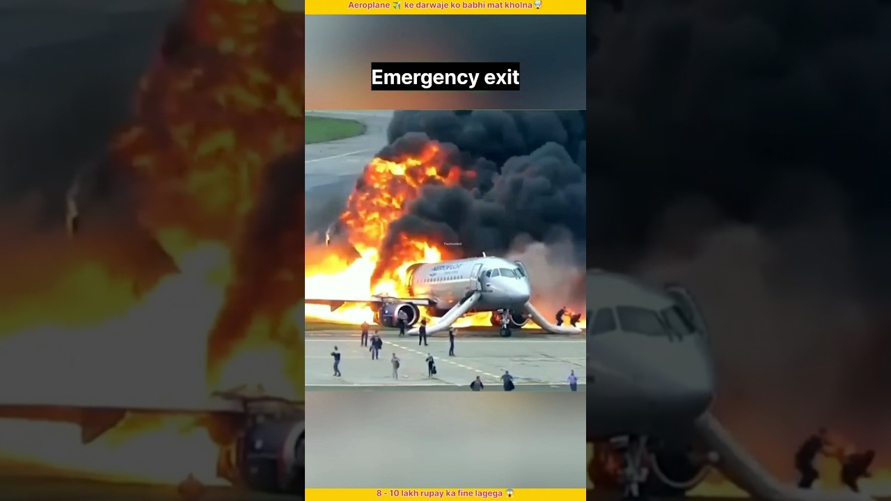 This is an evacuation slide which is used on emergency escape from aeroplane ✈️ 