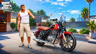 GTA 5: Franklin & Shinchan Buying Royal Enfield Bike In Gta 5 screenshot 4