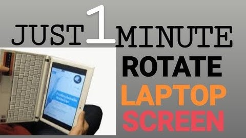 Laptop and desktop Screen Rotation wondows (Rotate monitor 90 degrees) | How to rotate laptop screen