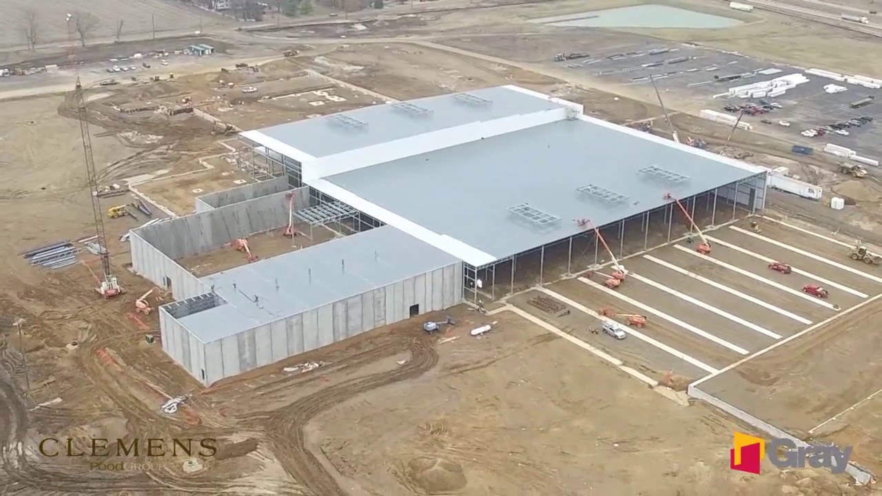 Clemens Food Group Coldwater, Mich. February 2016 Drone Footage