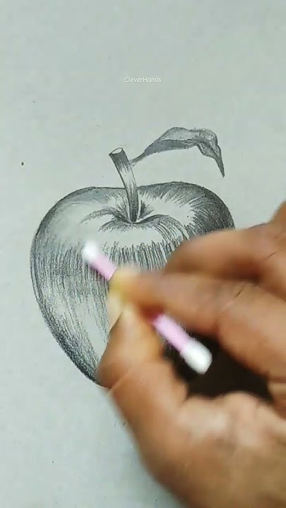 how-to-sketch-an-apple-easy-shorts-art-drawing-ytshorts-viralshorts