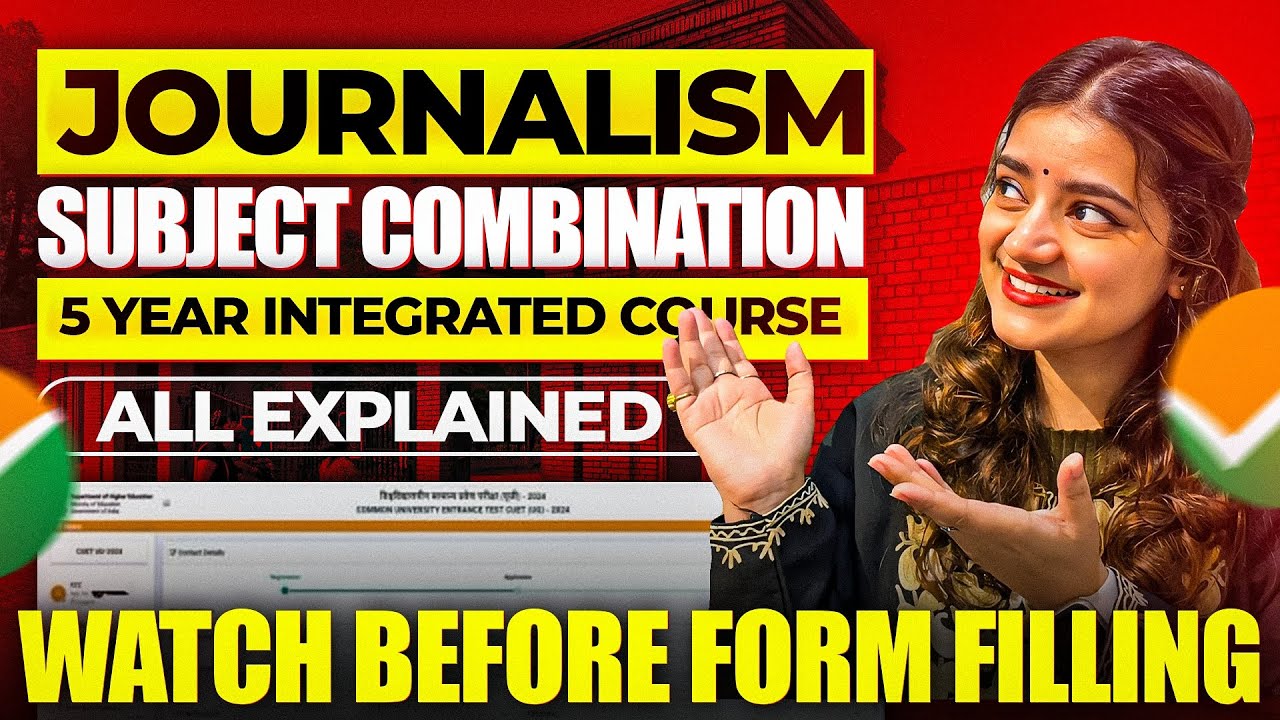 Cuet ug 2025 | Journalism | subject combination | 5 year integrated program | Delhi university 