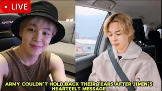 Download Lagu 🔴 LIVE: ARMY Couldn’t Hold Back Their Tears After Jimin’s Heartfelt Message MP3