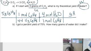 7-2B Percent Yield Guided Practice