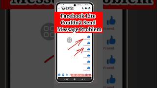 Fix Facebook Lite Couldn't Send Message Problem #shorts