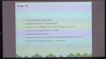 openSUSE Leap: on the way to 15