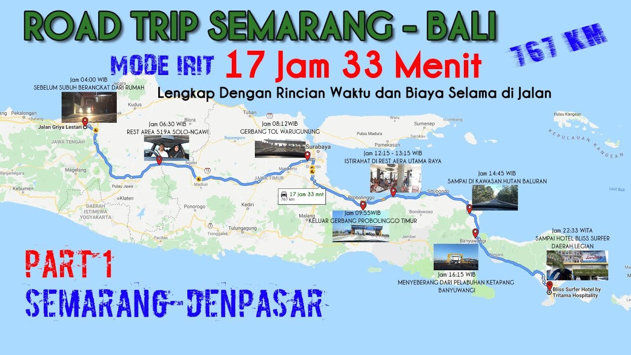 road trip semarang bali