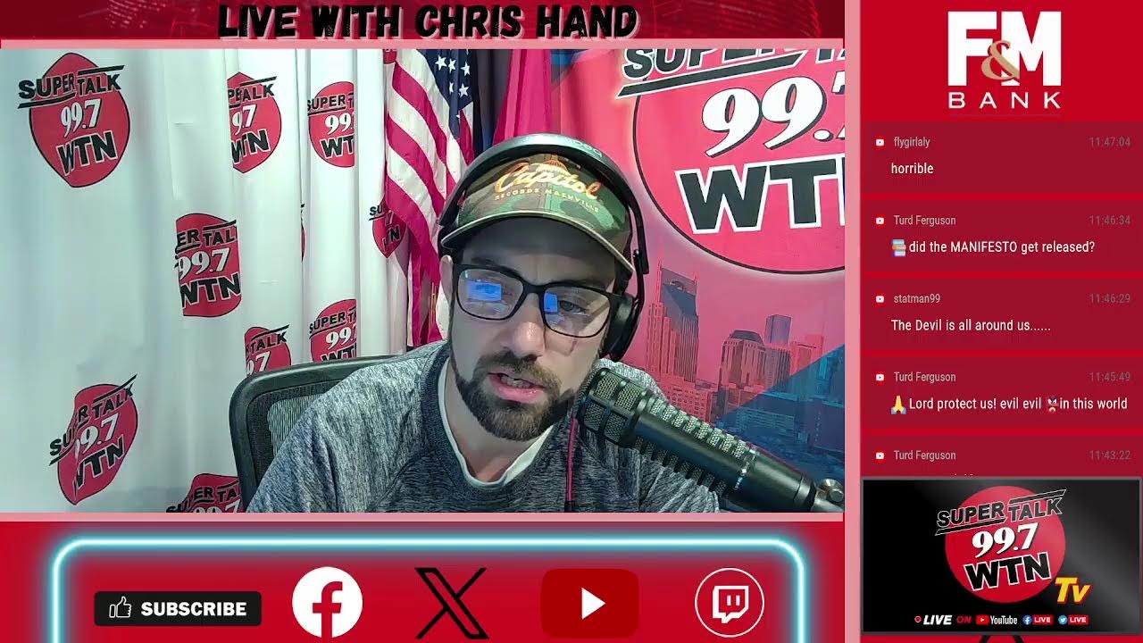 Chris hand is live until noon youtube