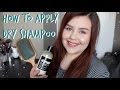 How To: Apply Powder Dry Shampoo! ♡ Dark Hair w/ No White Residue