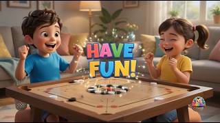 Fun Board Games! 🎯 Learn the Basics of Carrom | BoobaLoos Studios screenshot 3