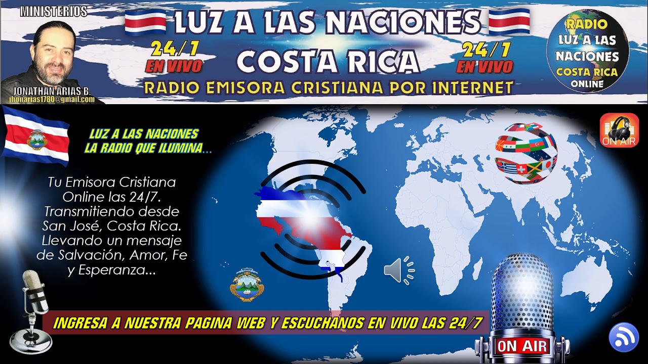 Radio Cristiana Luz a Las Naciones Costa Rica YouTube