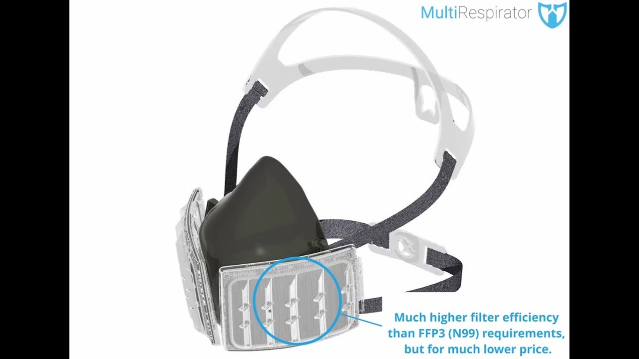 Multirespirator - revolution in disposable respirators. Cheap and higher efficiency as FFP3 standard