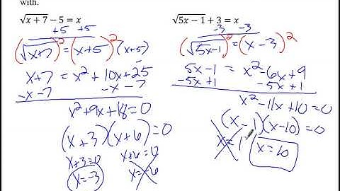 A2 6 5 Solving Square Root and Other Radical Equations part 2