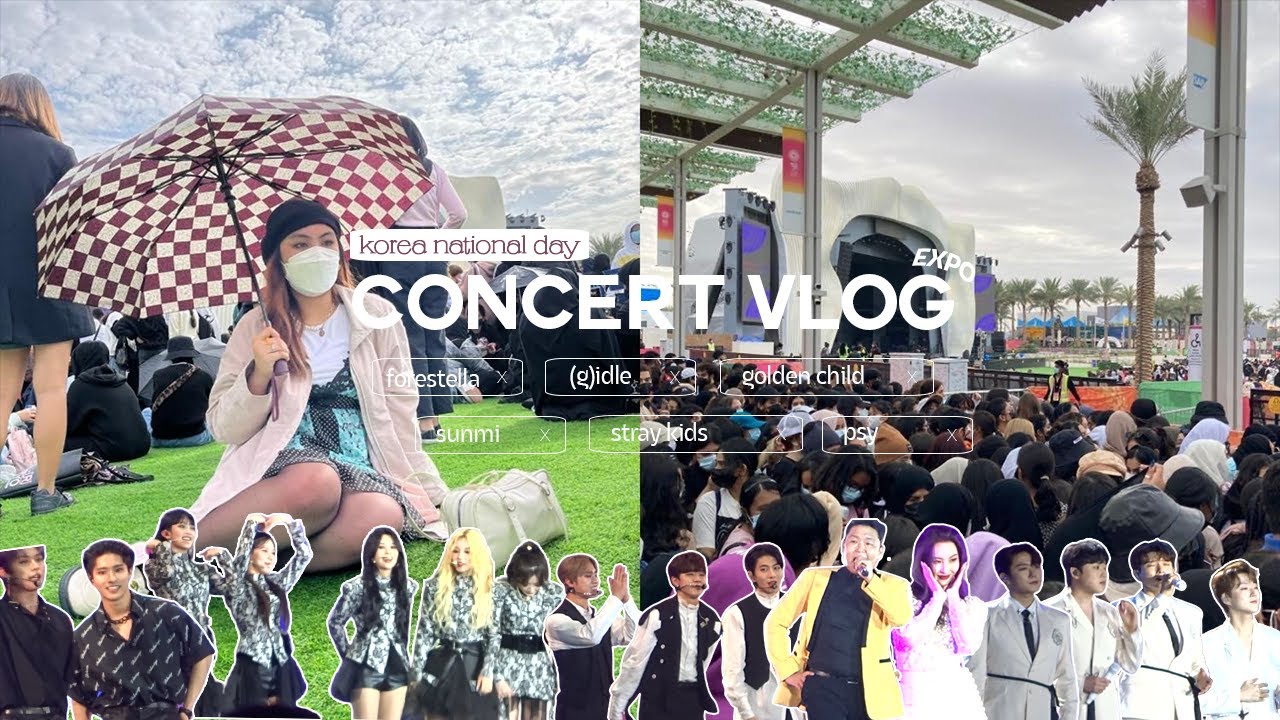 🇰🇷 [두바이] national day kpop expo concert│stray kids, sunmi, (g)idle, forestella, golden child & psy