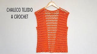 🔴APRENDE a TEJER LINDO CHALECO para MUJER‼ #crochet