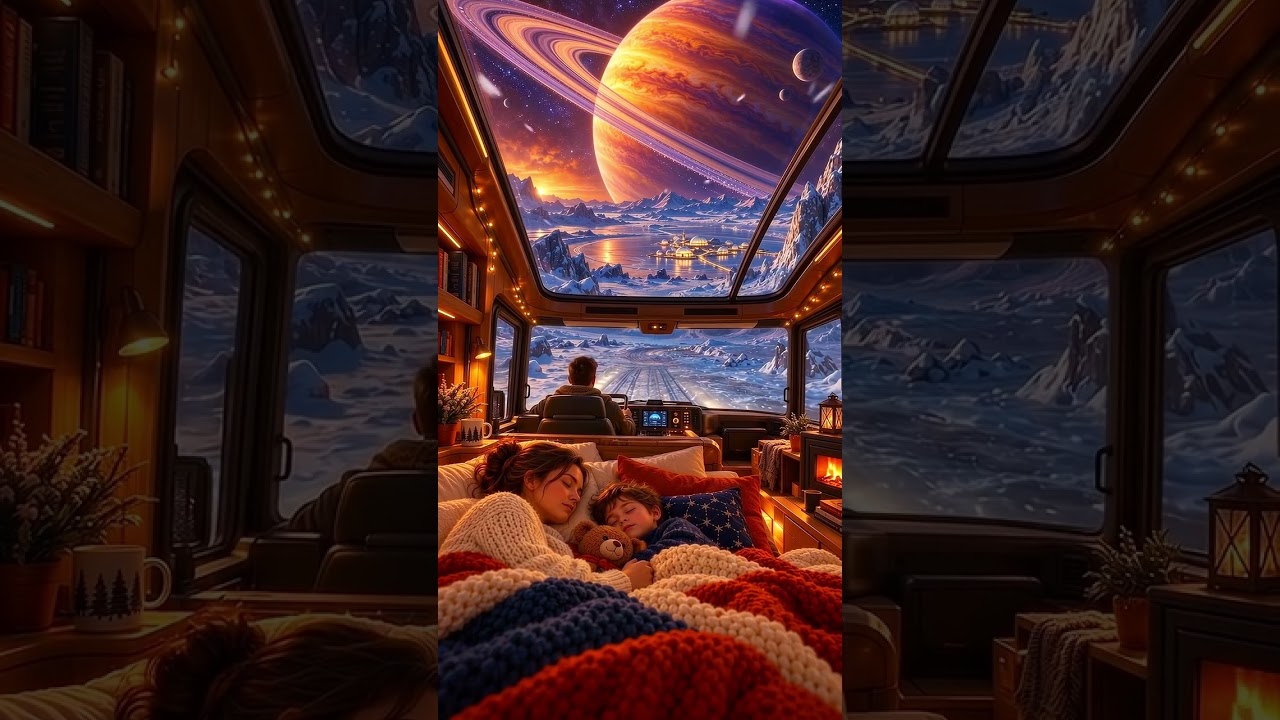 Cozy Space Rover Ambience 🪐 A Dream Journey on an Icy Moon