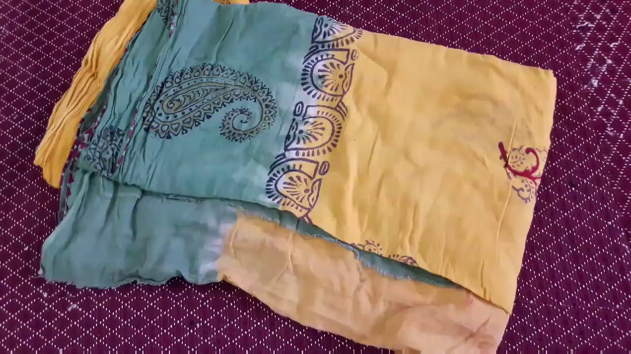 OLD SAREE RECYCLE WITH OUT CUTING. DIY FROM OLD SAREE.BED COVER FROM
