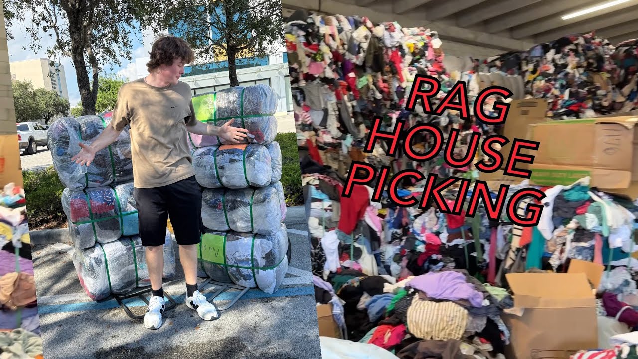 Sourcing eBay inventory from a rag house! | first rag house experience 