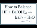 Balancing Chemical Reactions and Atoms