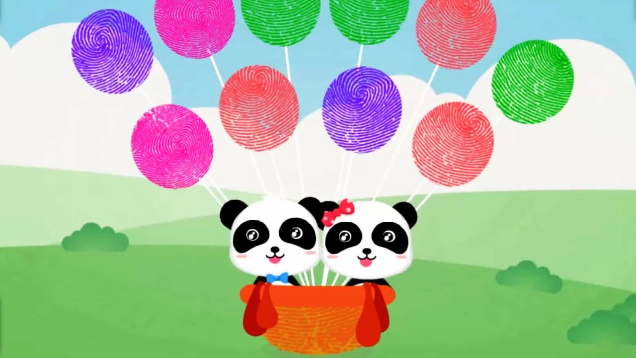 Fingerprints by BabyBus Kids Games Colorful, Fun, Cute and Interactive Educatinal Game YouTube