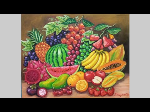 Contoh Gambar Lukisan Buah Buahan